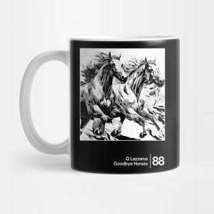 Goodbye Horses / Minimal Style Graphic Artwork Mug